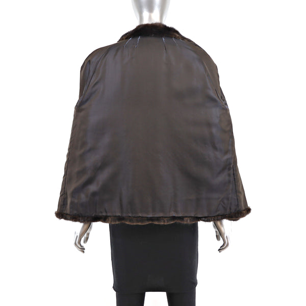 Mahogany Mink Jacket- Size M
