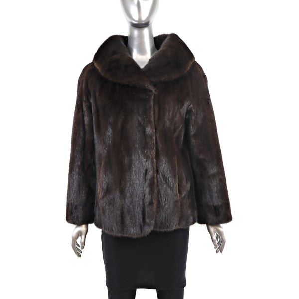 Mahogany Mink Jacket- Size M