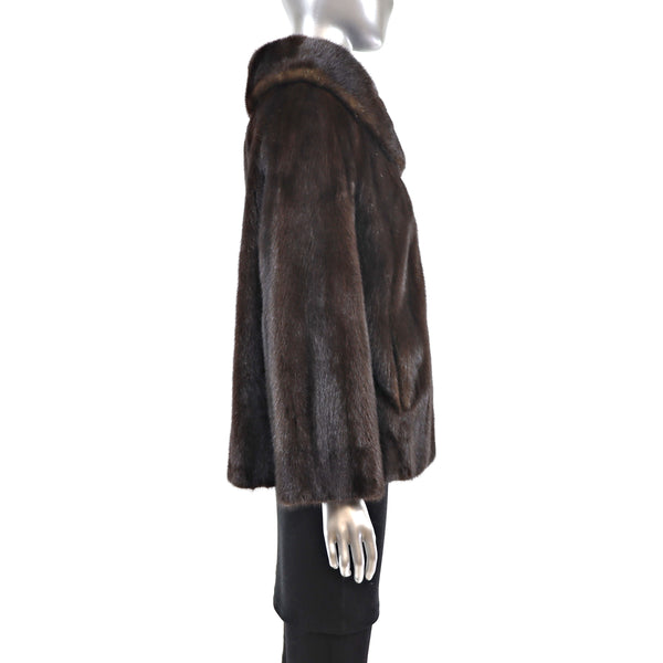 Mahogany Mink Jacket- Size M