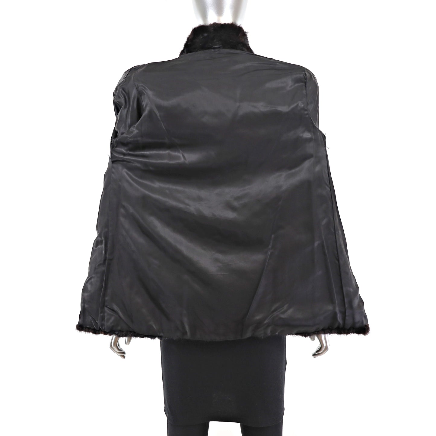 Mahogany Section Mink Jacket- Size S