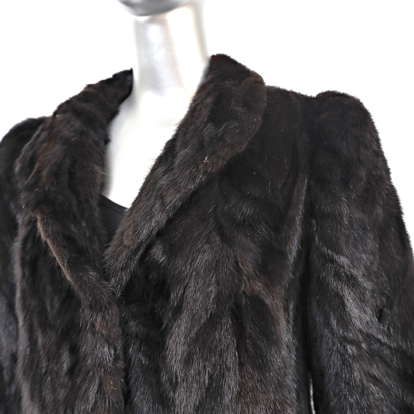 Mahogany Section Mink Jacket- Size S