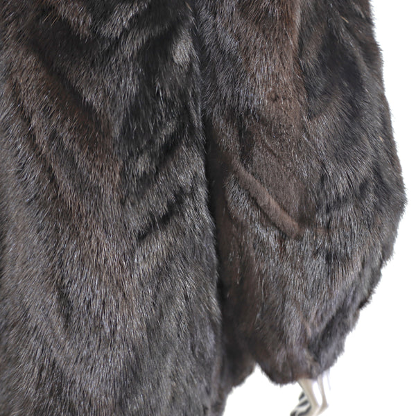 Mahogany Section Mink Jacket- Size S