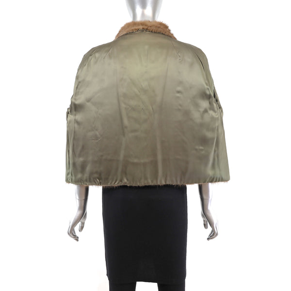 Autumn Haze Mink Bolero Jacket- Size M