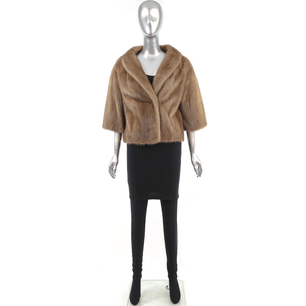 Autumn Haze Mink Bolero Jacket- Size M