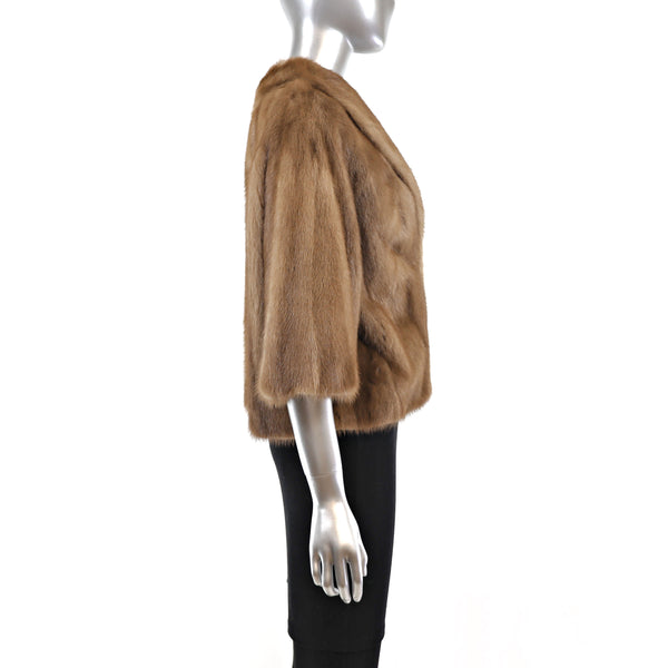 Autumn Haze Mink Bolero Jacket- Size M