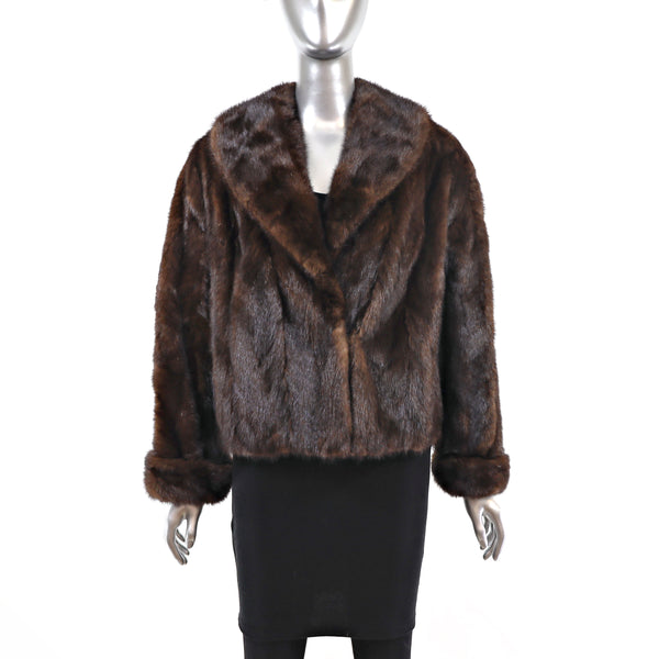 Mahogany Mink Jacket- Size L