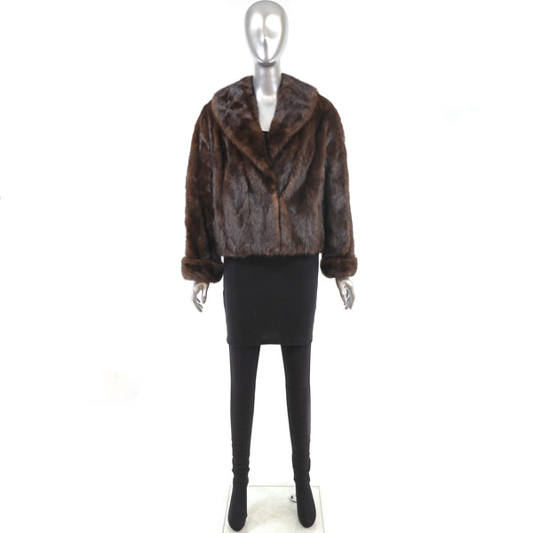 Mahogany Mink Jacket- Size L