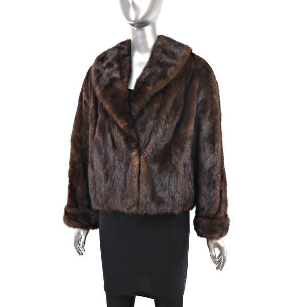 Mahogany Mink Jacket- Size L