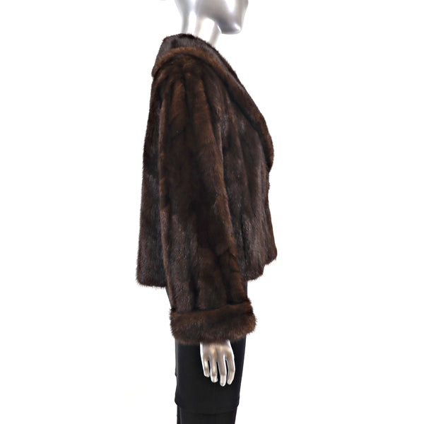 Mahogany Mink Jacket- Size L