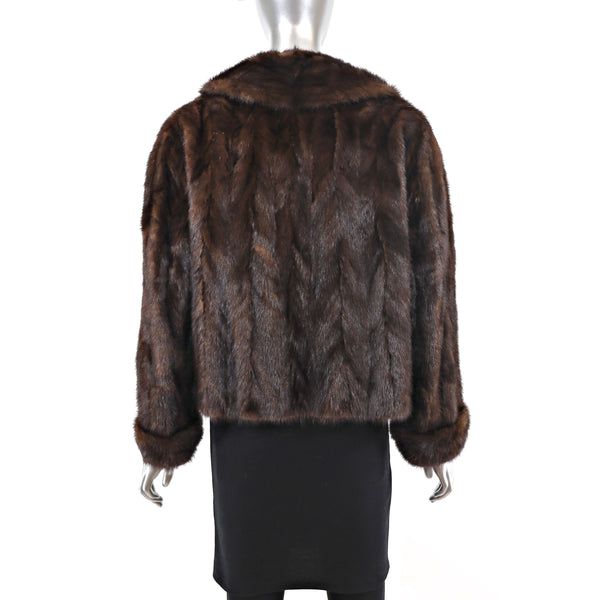 Mahogany Mink Jacket- Size L