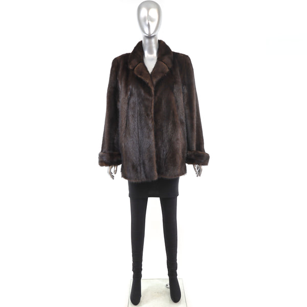 Mahogany Mink Jacket- Size L