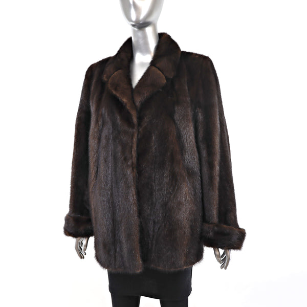 Mahogany Mink Jacket- Size L