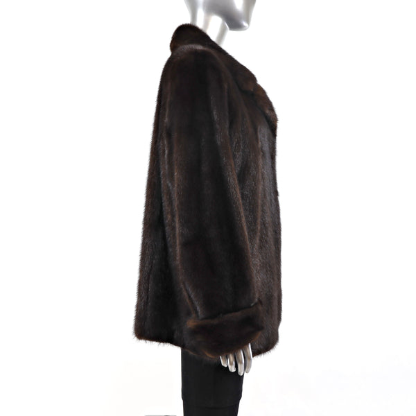 Mahogany Mink Jacket- Size L