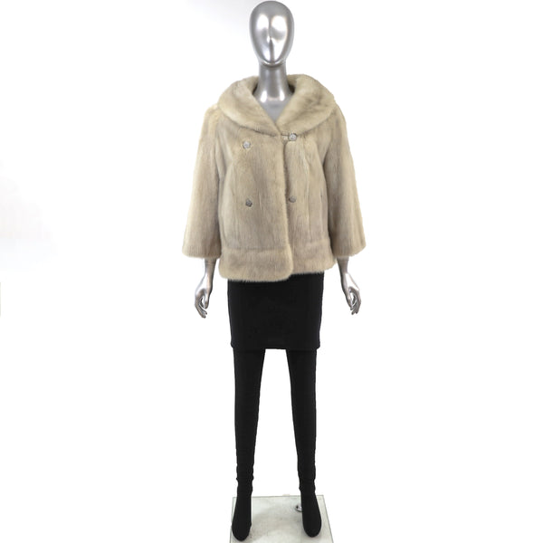 Tourmaline Mink Jacket- Size L