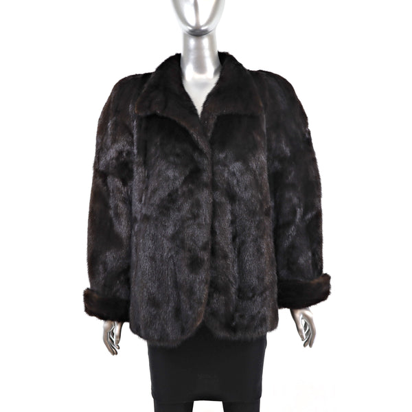 Mahogany Mink Jacket- Size M