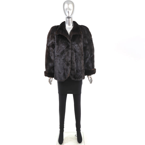 Mahogany Mink Jacket- Size M
