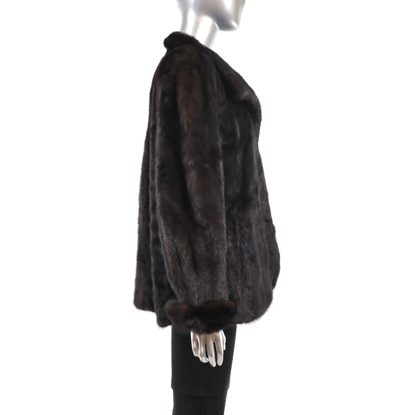 Mahogany Mink Jacket- Size M
