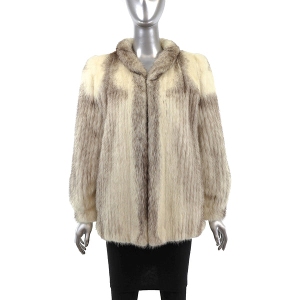 Cross Mink Jacket- Size M