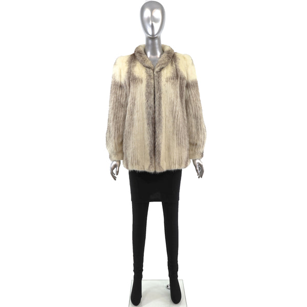 Cross Mink Jacket- Size M