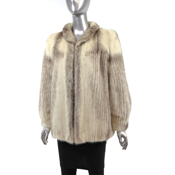 Cross Mink Jacket- Size M