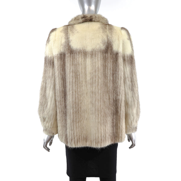 Cross Mink Jacket- Size M