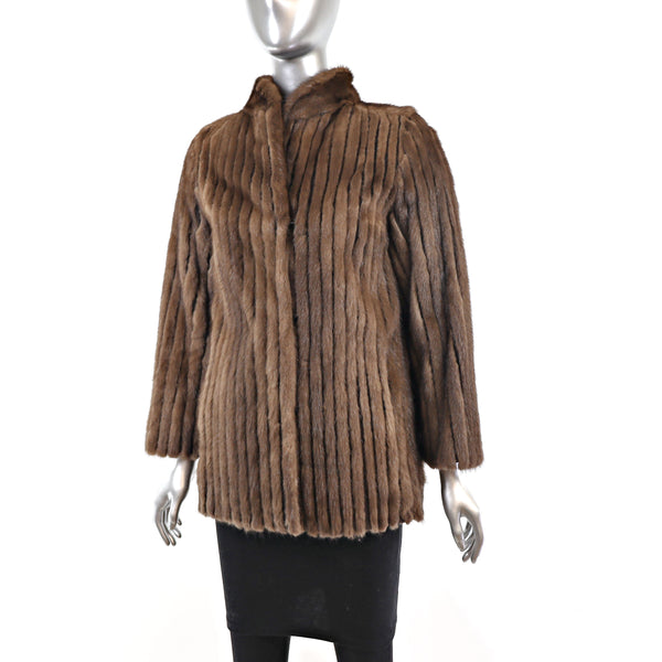 Lunaraine Mink Corded Jacket- Size S