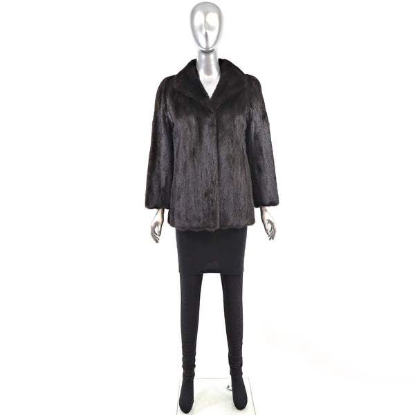 Mahogany Mink Jacket- Size S