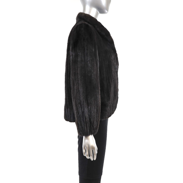 Mahogany Mink Corded Jacket- Size S