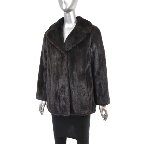 Mahogany Mink Jacket- Size S