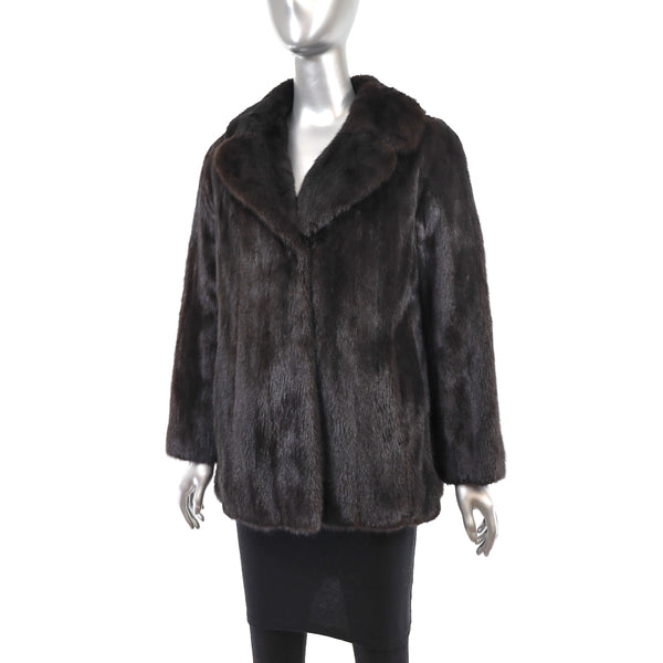 Mahogany Mink Jacket- Size S