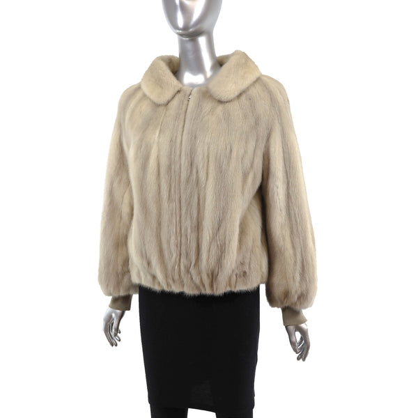 Tourmaline Mink Jacket- Size S