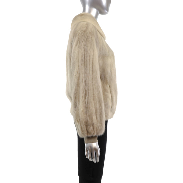 Tourmaline Mink Jacket- Size S