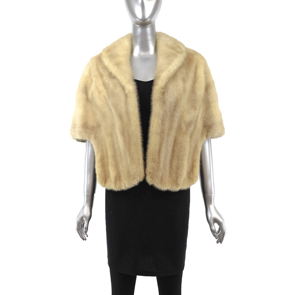 Tourmaline Mink Stole- Size Free