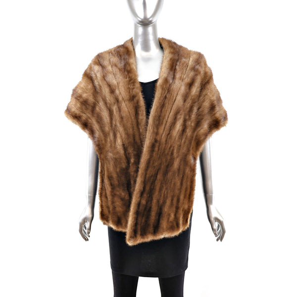Autumn Haze Mink Stole- Size Free