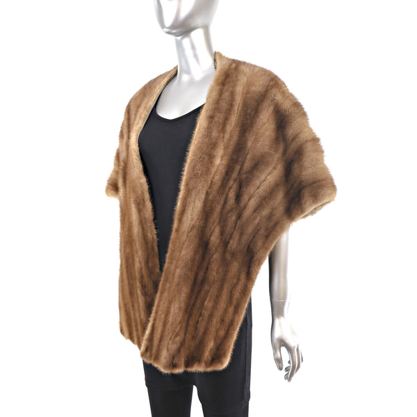 Autumn Haze Mink Stole- Size Free