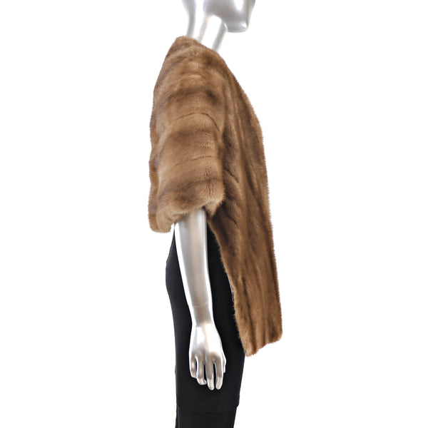 Autumn Haze Mink Stole- Size Free