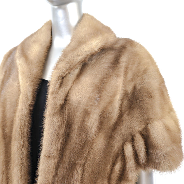 Autumn Haze Mink Stole- Size Free