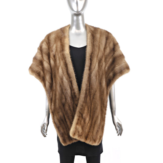 Autumn Haze Mink Stole- Size Free