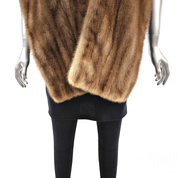 Autumn Haze Mink Stole- Size Free