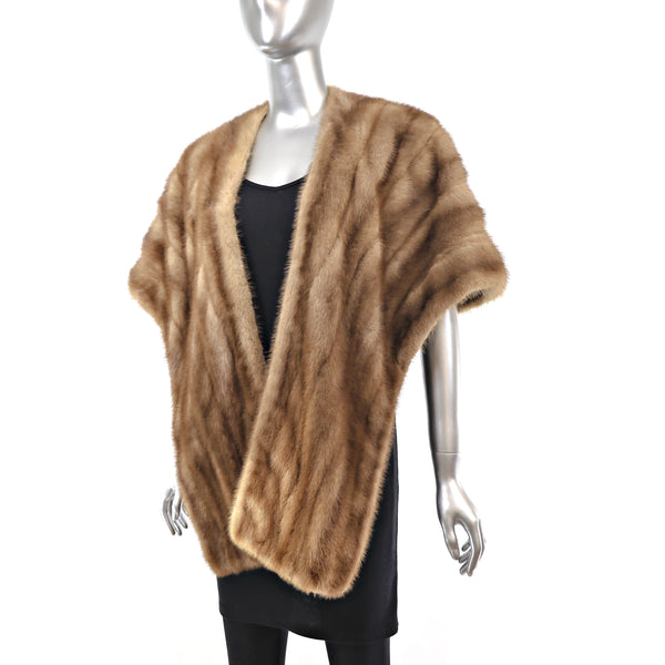 Autumn Haze Mink Stole- Size Free