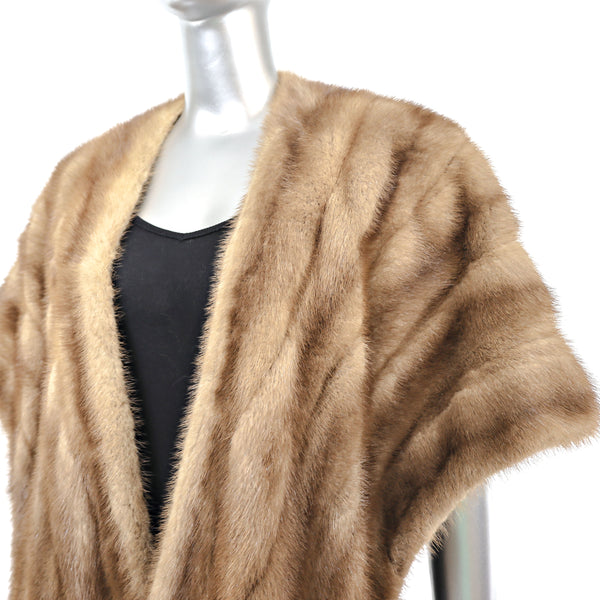 Autumn Haze Mink Stole- Size Free