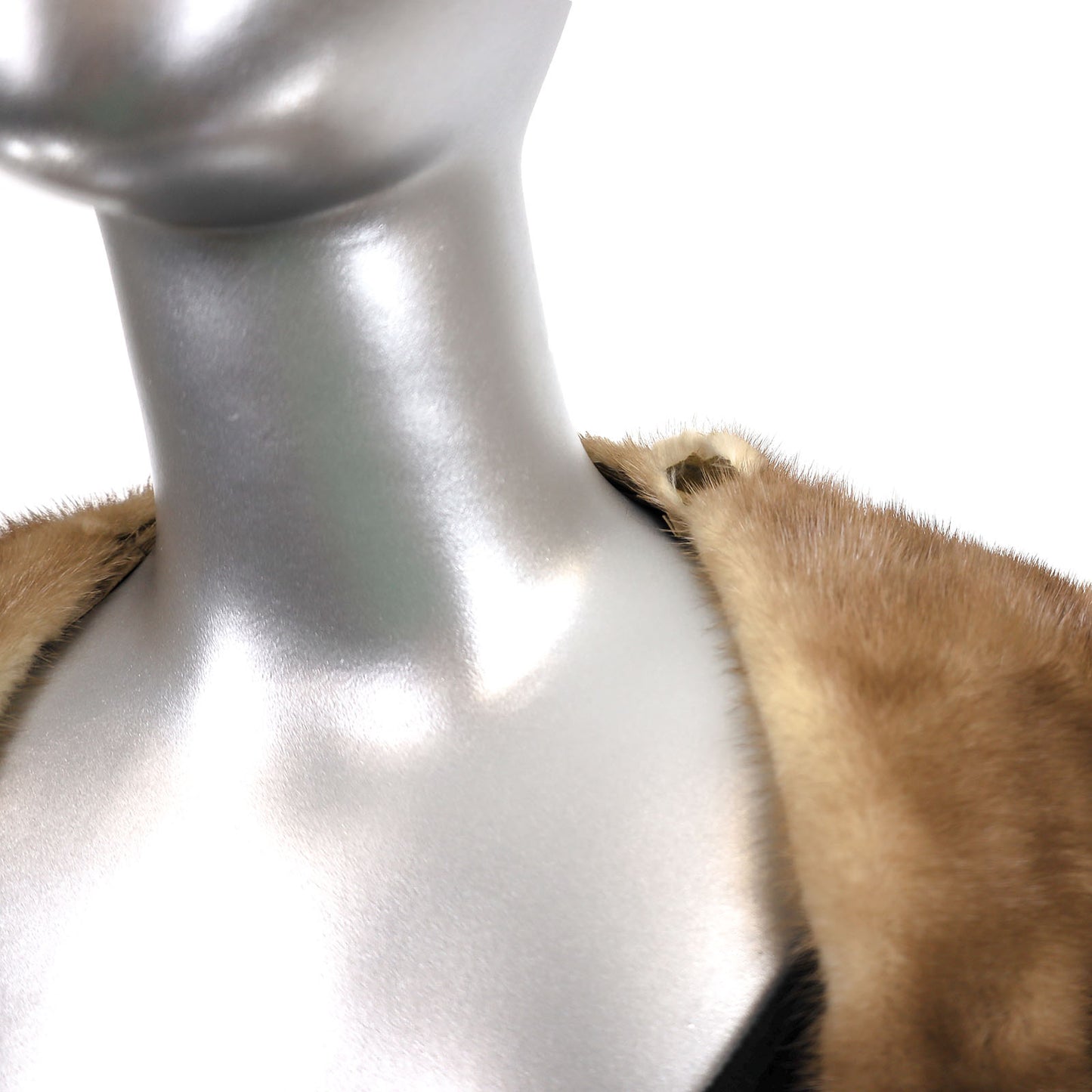 Light Brown Mink Stole- Size Free