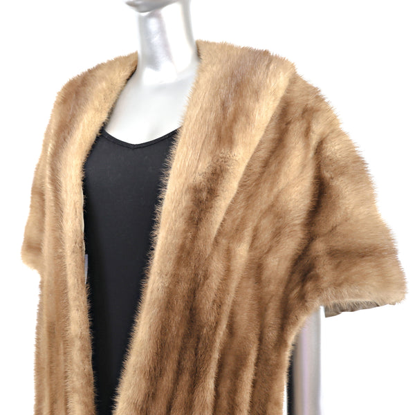 Autumn Haze Mink Stole- Size Free