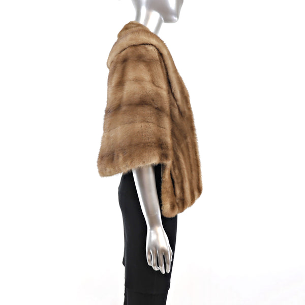 Autumn Haze Mink Stole- Size Free