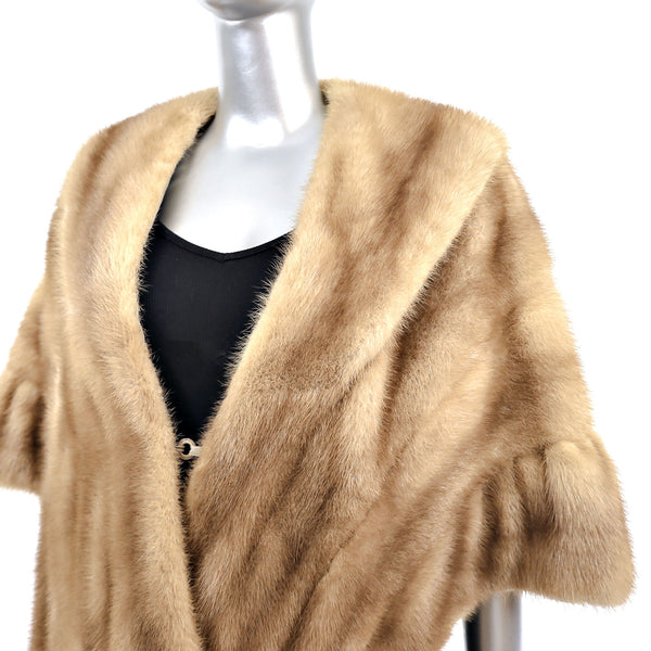 Autumn Haze Mink Stole with Free Boa- Size S