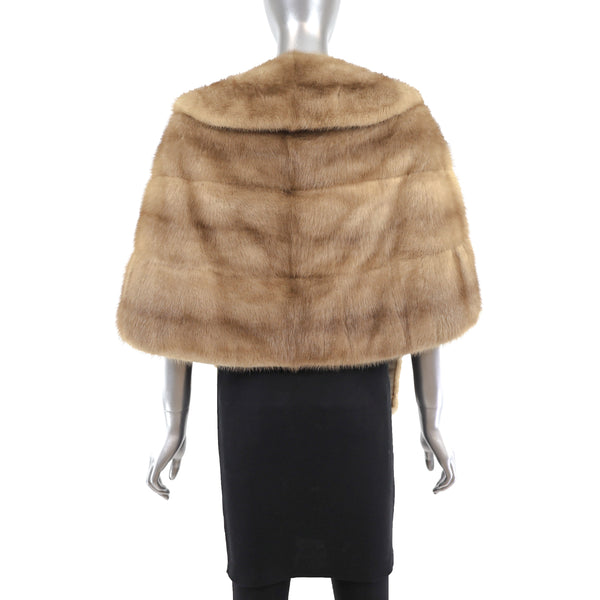 Autumn Haze Mink Stole with Free Boa- Size S