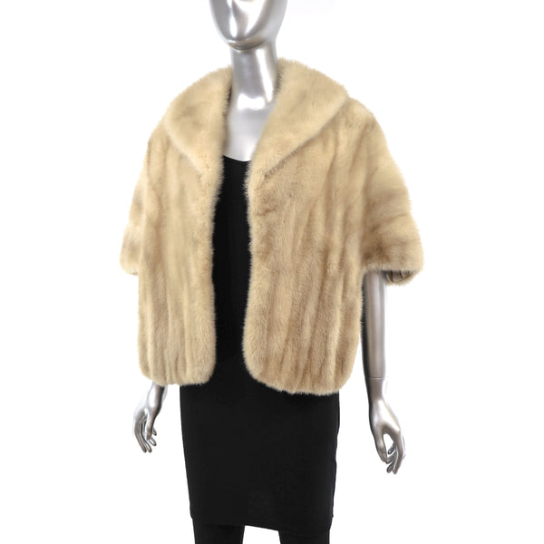 Tourmaline Mink Stole- Size Free