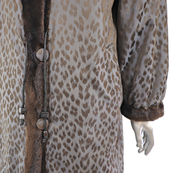 Semi Sheared Mink Reversible Stroller- Size S
