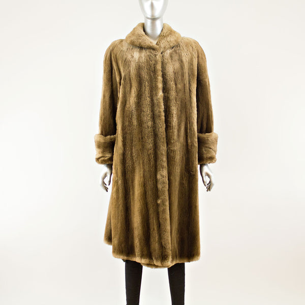 Mouton 3/4 Coat  - Size XL (Vintage Furs)