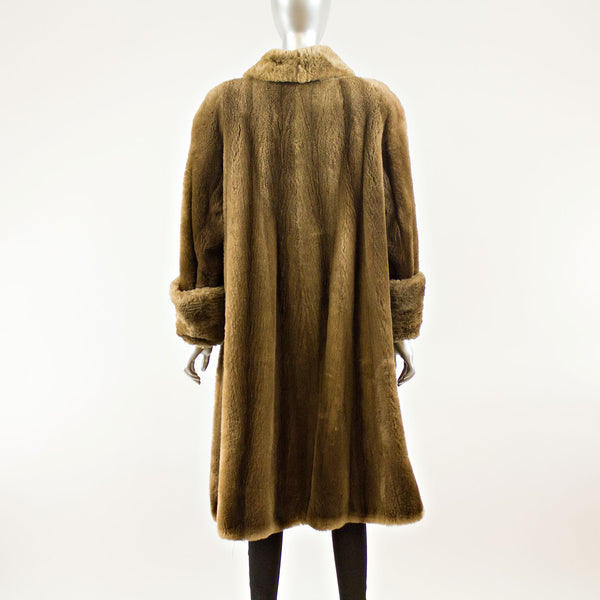 Mouton 3/4 Coat  - Size XL (Vintage Furs)